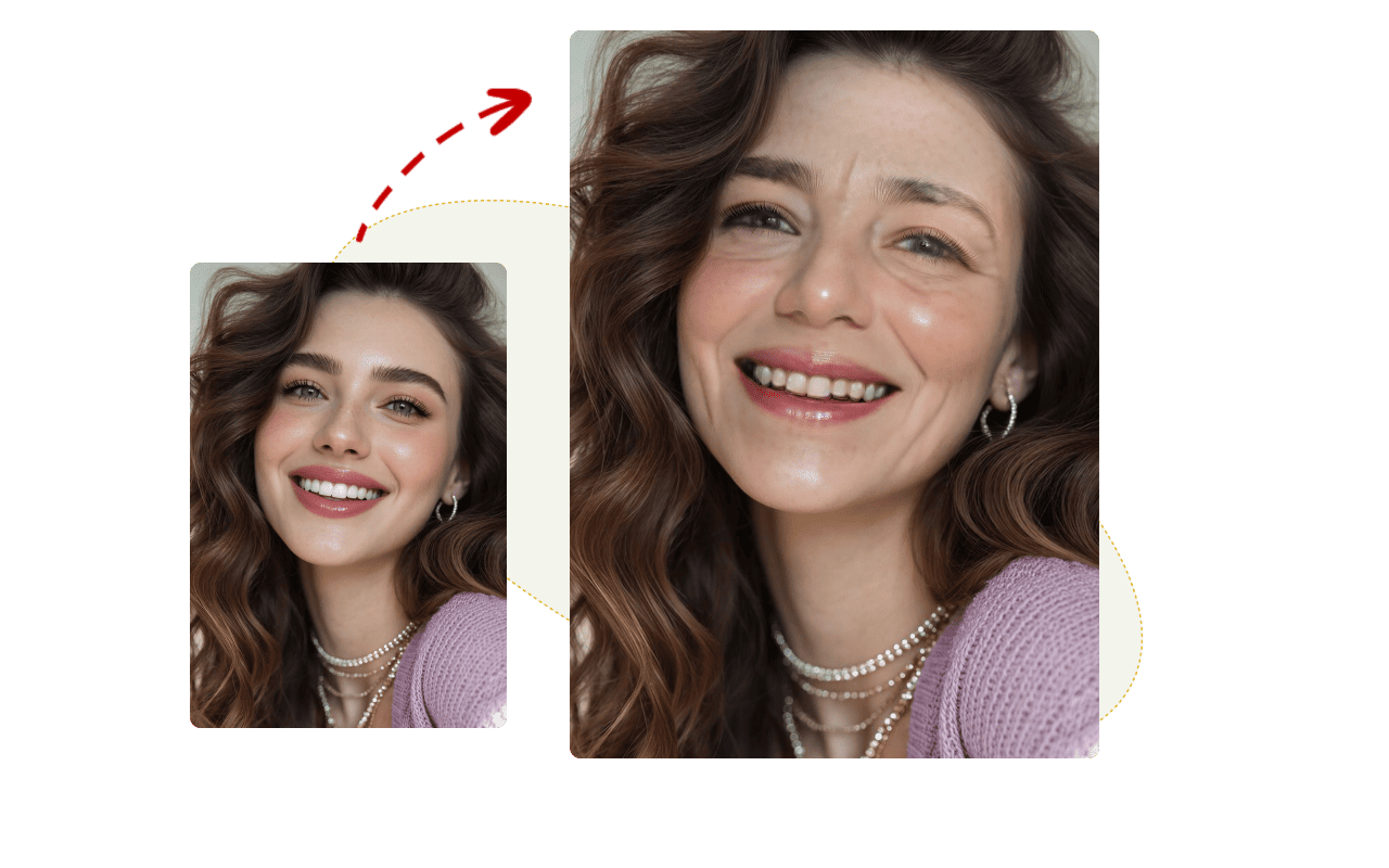 AI age progression workflow illustration