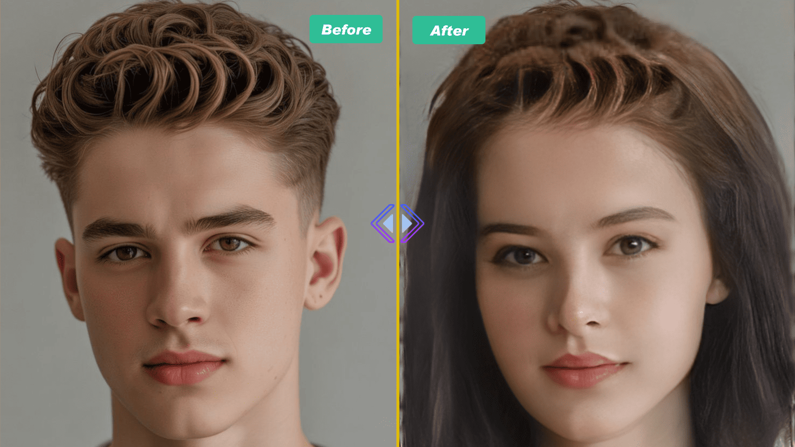 AI gender swap comparison across styles